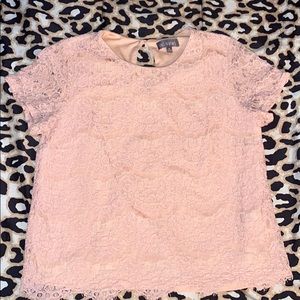 Rags to wishes pink floral top size medium.
